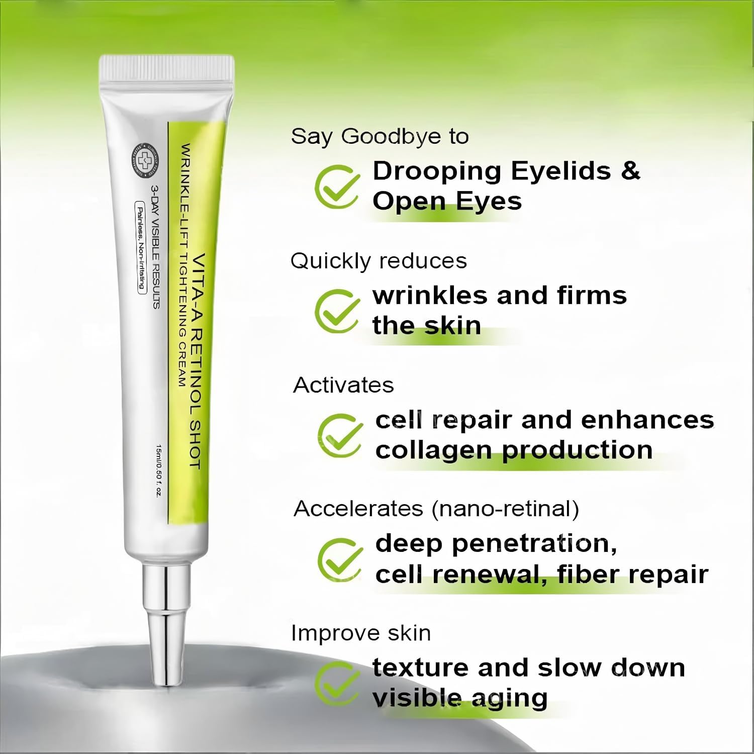 Retinol Shot Göz Yüz Kremi Göz - Retinol Cream incelemesi ve fiyatı
